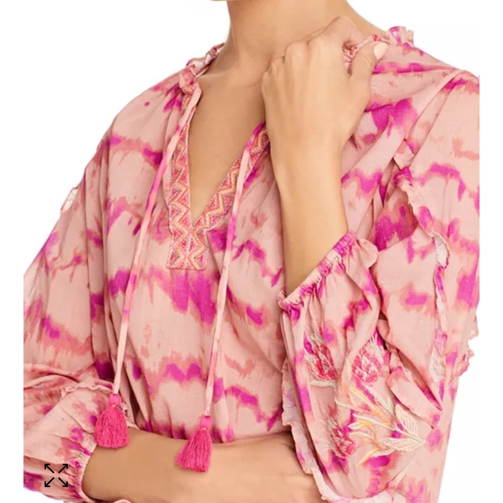 Johnny Was
Tie Dye Ruffle Top
